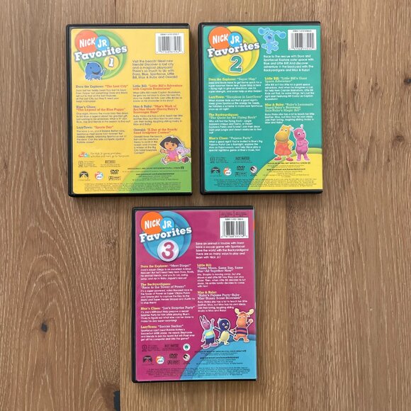 Vintage Nickelodeon Nick Jr Favorites 1, 2, 3 DVD Movie 2005 2006 Blue’s Clues - Picture 2 of 7